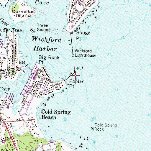 Topographic Map of Old Gay Rock, RI