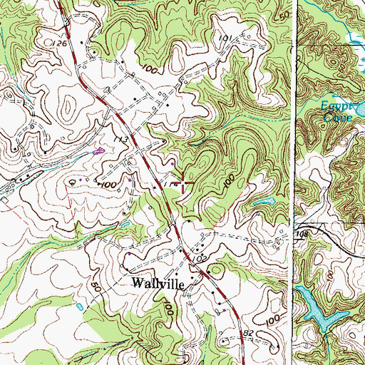 Topographic Map of Perigeaux Vineyards and Winery, MD