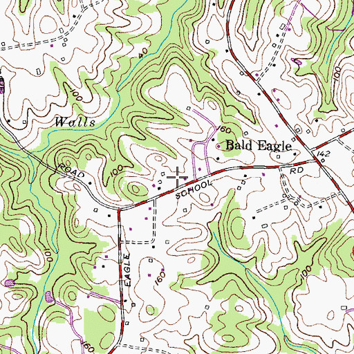 Topographic Map of Romano Vineyard and Winery, MD