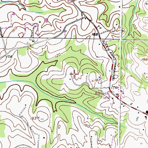 Topographic Map of Thanksgiving Farm, MD