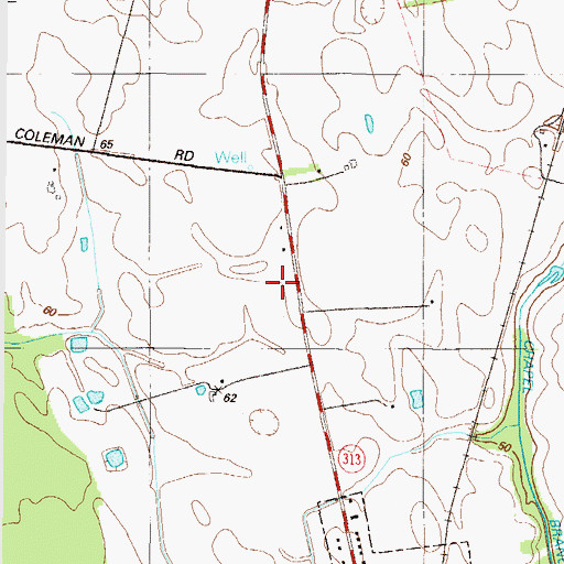 Topographic Map of Tilmon's Island Winery, MD