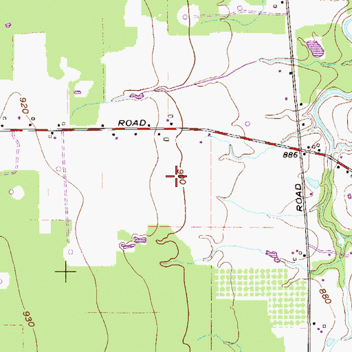 Topographic Map of Maple Lane Farm, OH