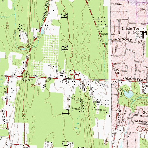 Topographic Map of Iglesia Alianza Biblica Cristiana, NY