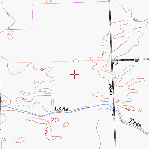 Topographic Map of Red Rock Dairy, CA
