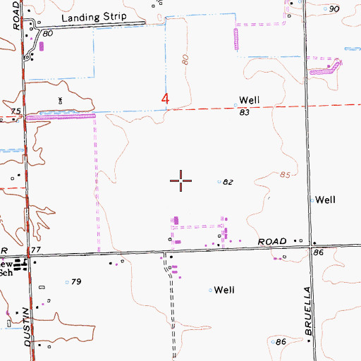 Topographic Map of Seifert Dairy Farm, CA