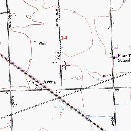 Topographic Map of Faria Dairy, CA
