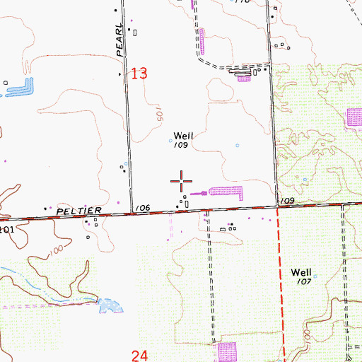 Topographic Map of Silva Brothers Dairy, CA