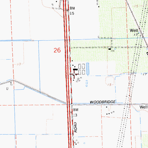 Topographic Map of Van Exel Dairy Number 1, CA