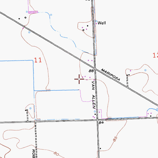 Topographic Map of Gomes Dairy, CA