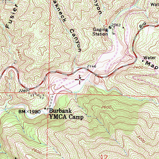 Topographic Map of Clear Creek, CA