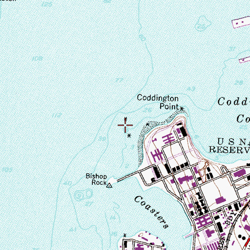 Topographic Map of The Sisters, RI