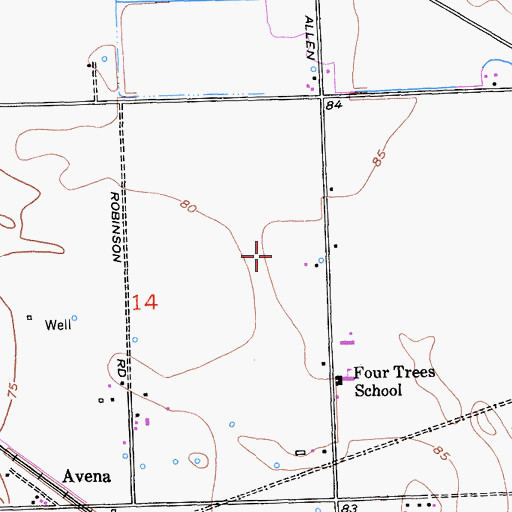 Topographic Map of Bartelink Dairy, CA