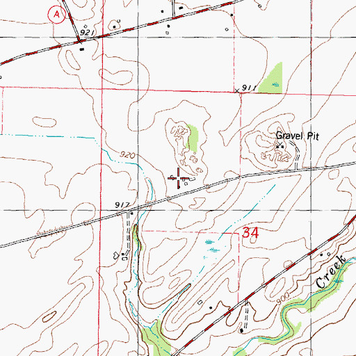 Topographic Map of Schmidt Dairy Farm, WI