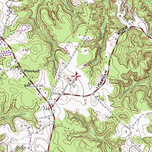 Topographic Map of Horsmon Farm, MD