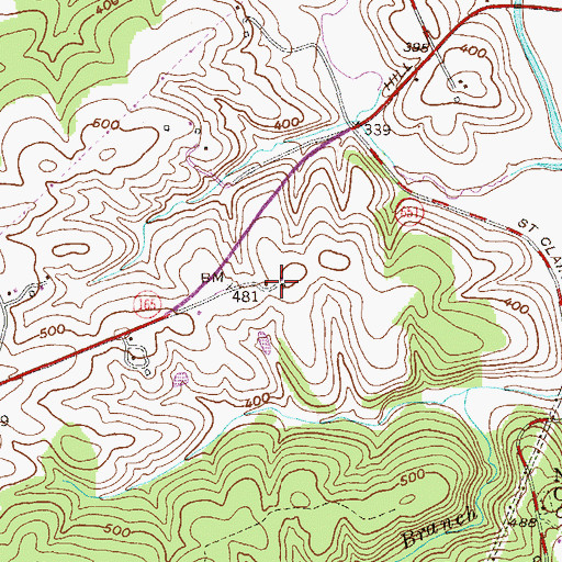 Topographic Map of Little Creek Meadows, MD