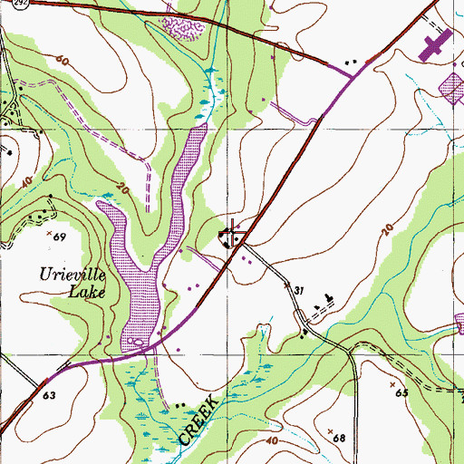 Topographic Map of White House Farm, MD