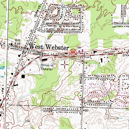 Topographic Map of Creekedge Farm, NY