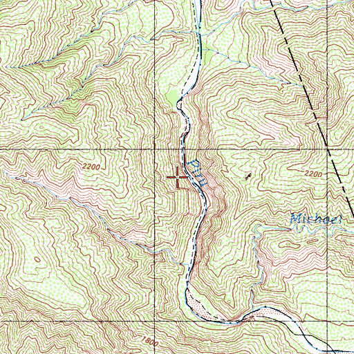 Topographic Map of Cobblestone Trail, CA