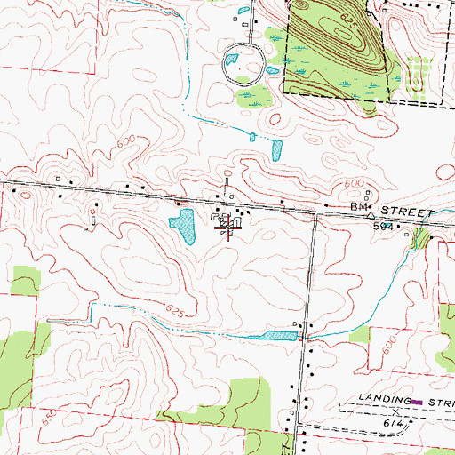 Topographic Map of Colby Homestead Farms, NY