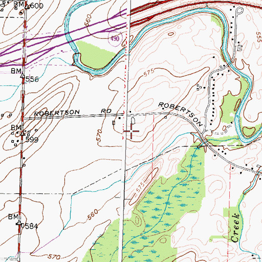 Topographic Map of Kohlman Farms, NY