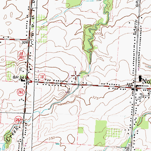 Topographic Map of Cutter Farms, NY