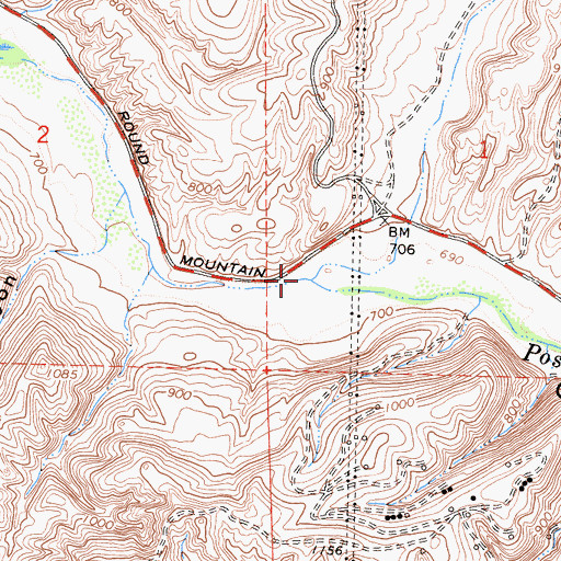 Topographic Map of Coffee Canyon, CA
