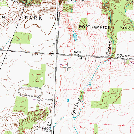 Topographic Map of Bridle Wreath Farm, NY