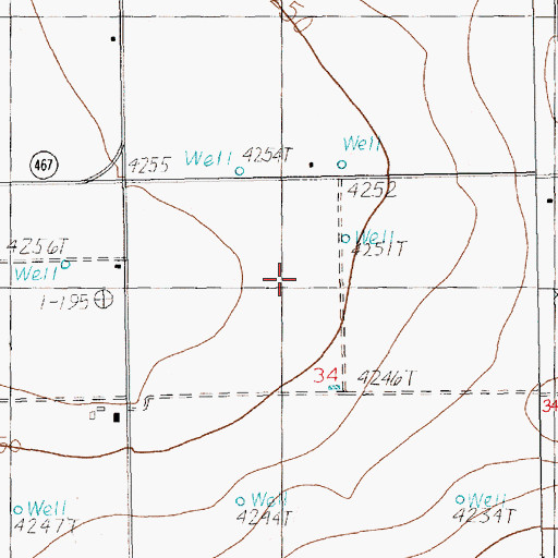 Topographic Map of Day Star Dairy, NM
