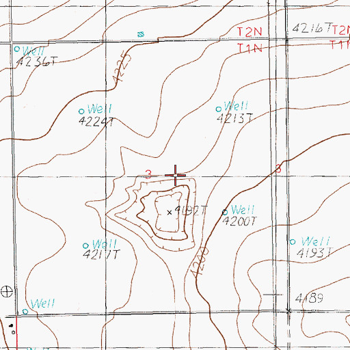 Topographic Map of El Dorado Dairy, NM