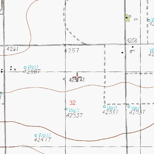 Topographic Map of Highland Dairy, NM