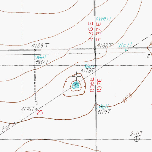 Topographic Map of Mid - Frisian Dairy, NM