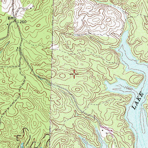 Topographic Map of Don Carter State Park, GA