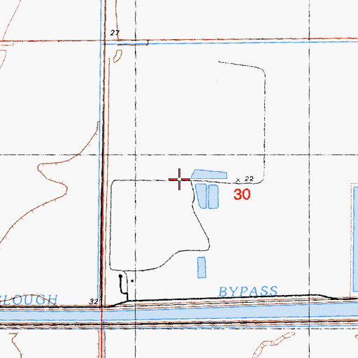Topographic Map of Yolo County Central Landfill, CA