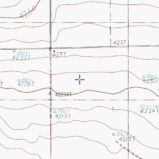 Topographic Map of Arrowhead Dairy, NM