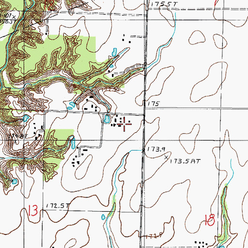 Topographic Map of Triple P Farms, IL