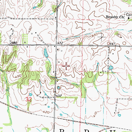Topographic Map of Martin Swine Farm, IL