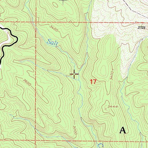 Topographic Map of Cold Canyon, CA
