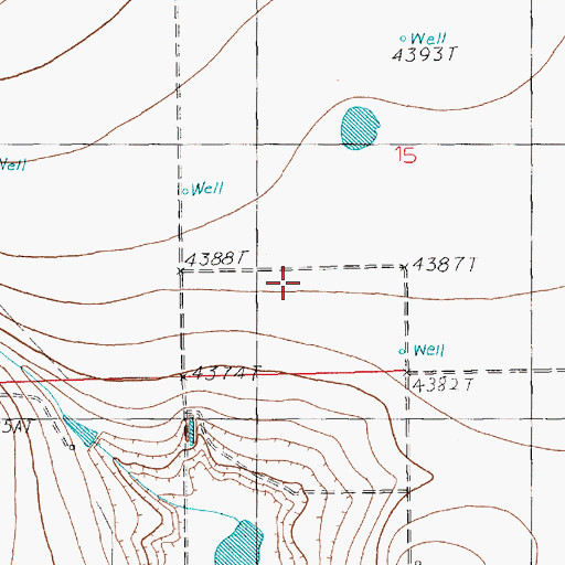 Topographic Map of North Pointe Dairy, NM
