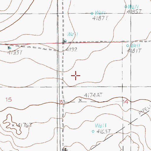 Topographic Map of Powerline Dairy, NM