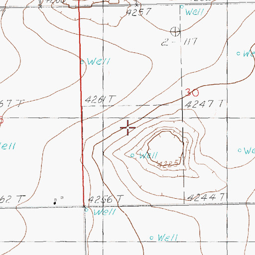 Topographic Map of South Slope Dairy, NM