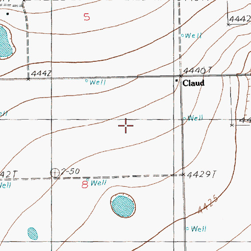 Topographic Map of Starks Dairy, NM