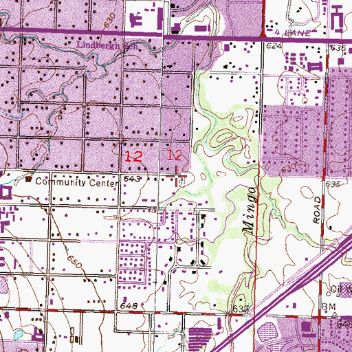 Topographic Map of Grayson Perryman Cemetery, OK