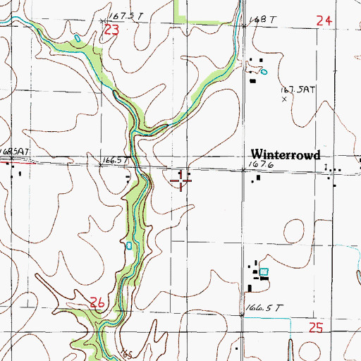 Topographic Map of Holste Brothers Farm, IL