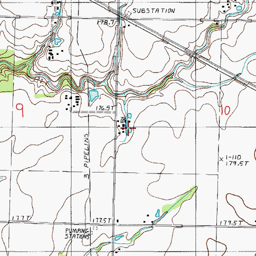 Topographic Map of Niemerg Dairy Farm, IL