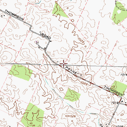 Topographic Map of Lanigan Farms, OH
