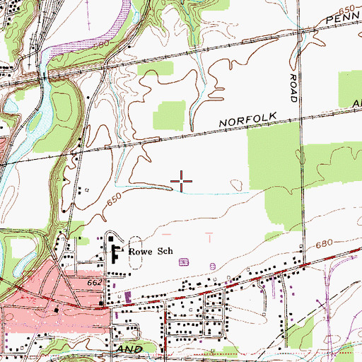 Topographic Map of Lake Erie Correctional Institution, OH