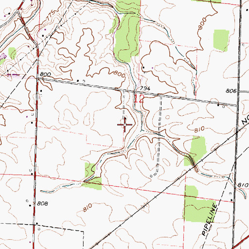 Topographic Map of Jod Bark Farm, OH