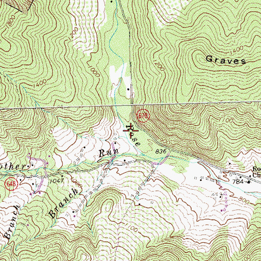 Topographic Map of Richards Hollow, VA