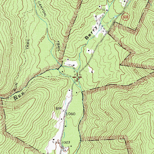 Topographic Map of The Island, VA