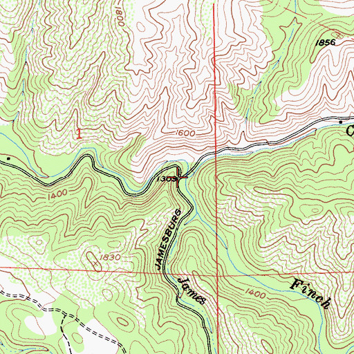 Topographic Map of Conejo Creek, CA